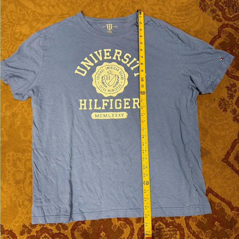 Tommy Hilfiger Light Blue University Tee - Picture 3 of 6